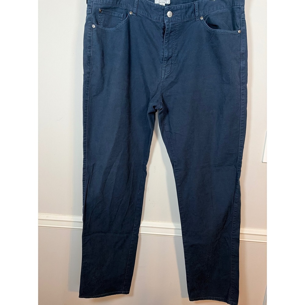 Peter Millar Crown Vintage Mens Navy Blue 5 Pocket Straight Leg Pants 40x31.5
